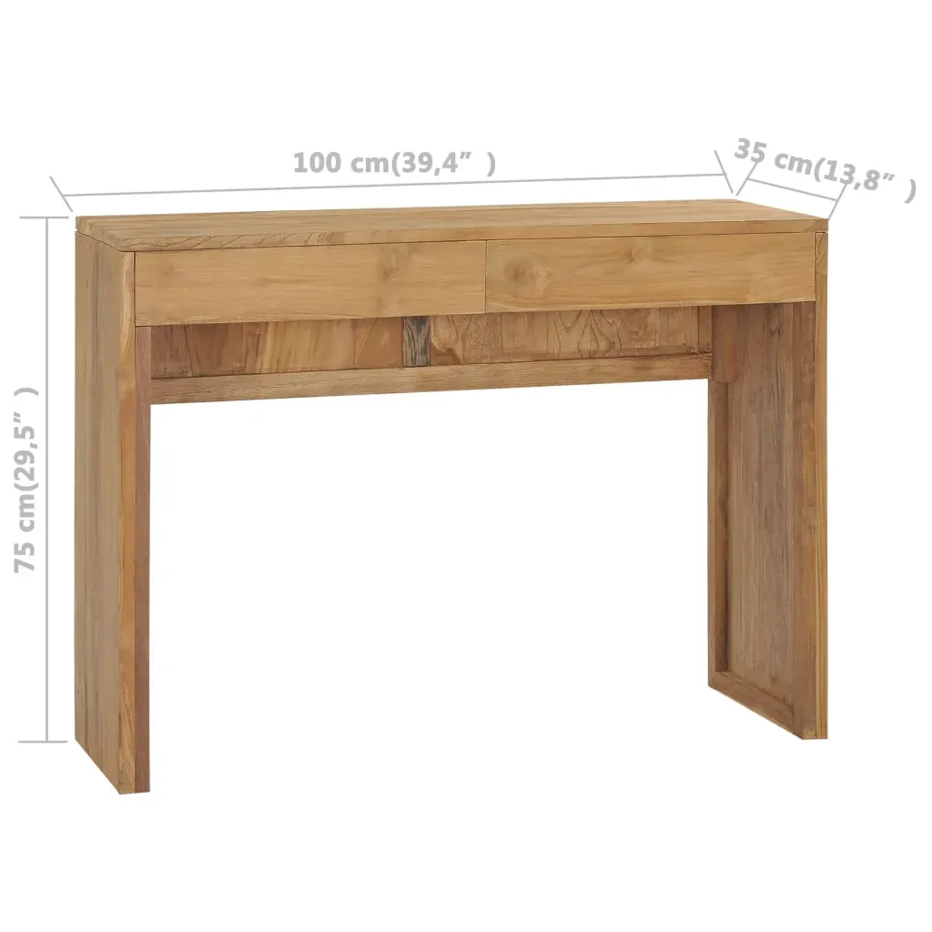 Console Table 100x35x75 cm Solid Teak Wood Price
