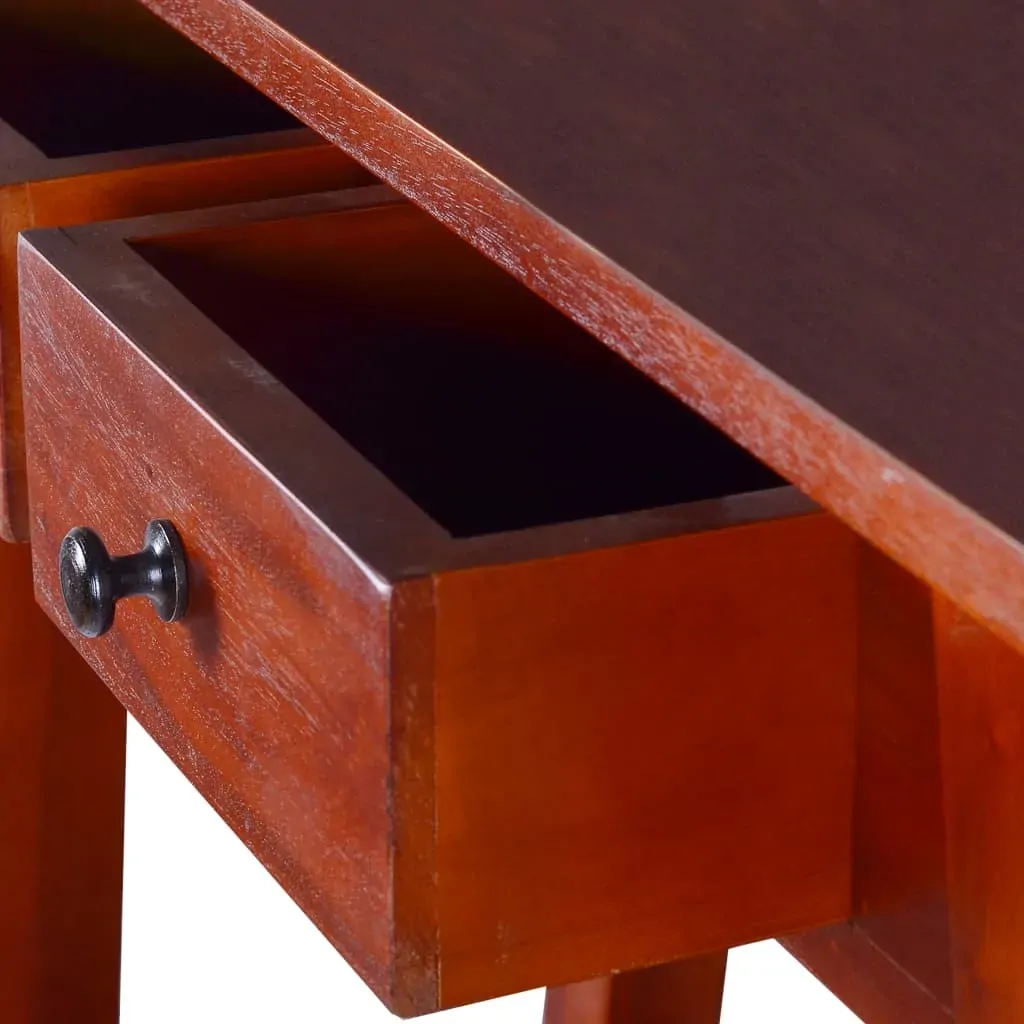 Console Table Classical Brown 90x30x75cm Solid Mahogany Wood Price