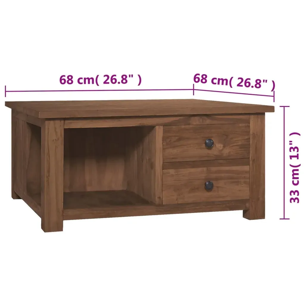 Coffee Table 68x68x33 cm Solid Teak Wood Price