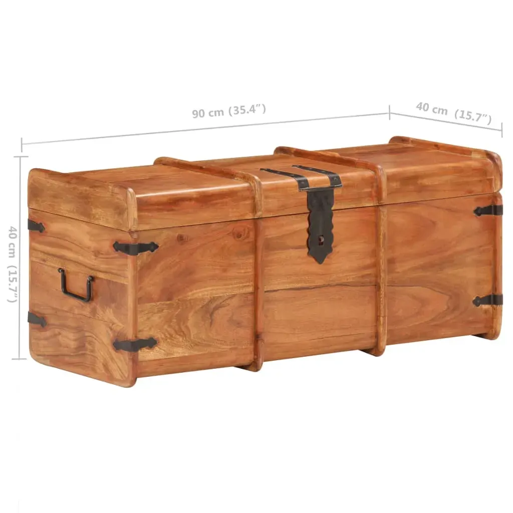 Storage Chest 90x40x40 cm Solid Acacia Wood Price