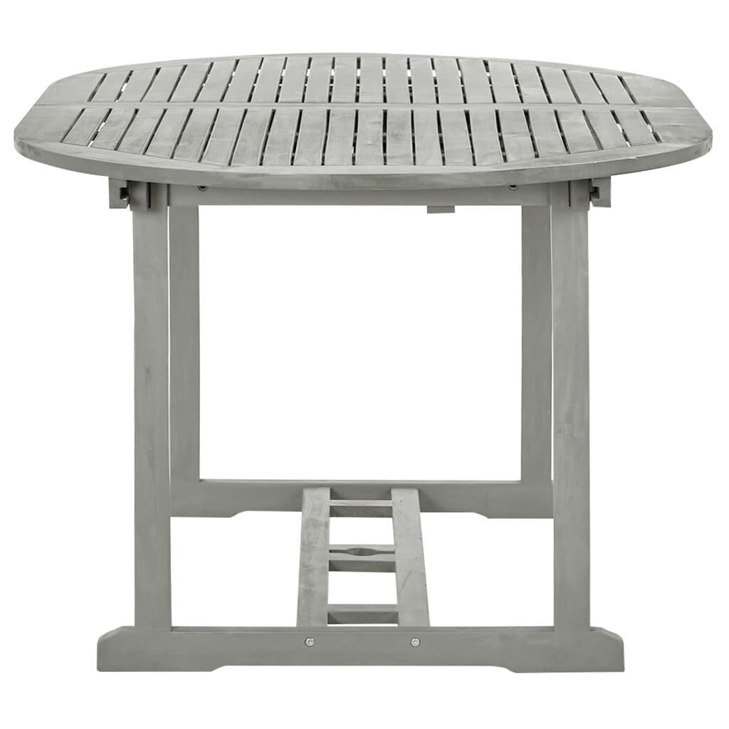 5 Piece Garden Dining Set Solid Wood Acacia Grey Price