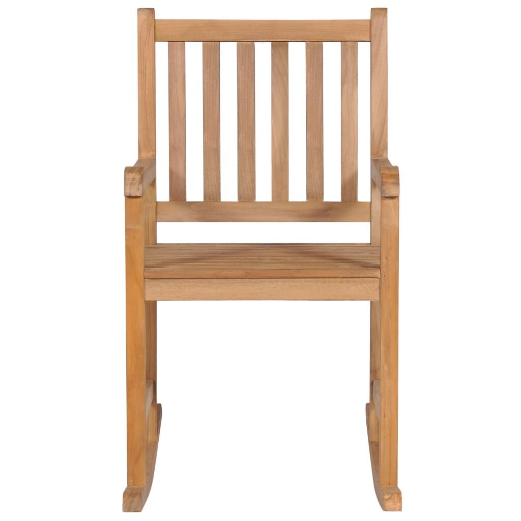 Rocking Chair with Anthracite Cushion Solid Teak Wood Price