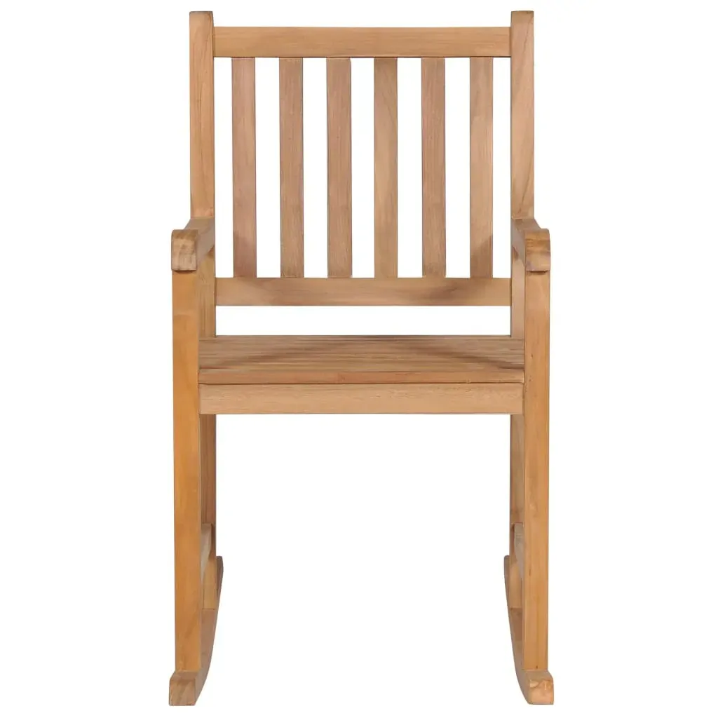 Rocking Chair with Anthracite Cushion Solid Teak Wood Price