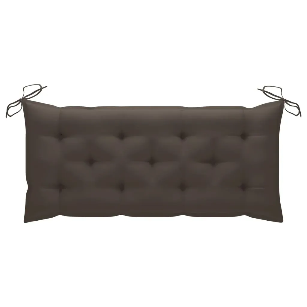 Garden Bench with Cushion 120 cm Bamboo Price