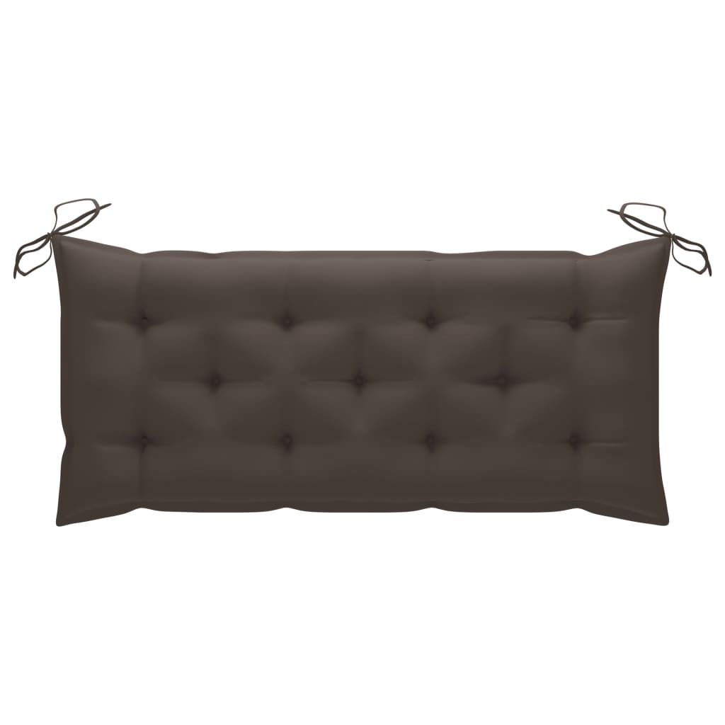 Garden Bench with Cushion 120 cm Solid Acacia Wood Price
