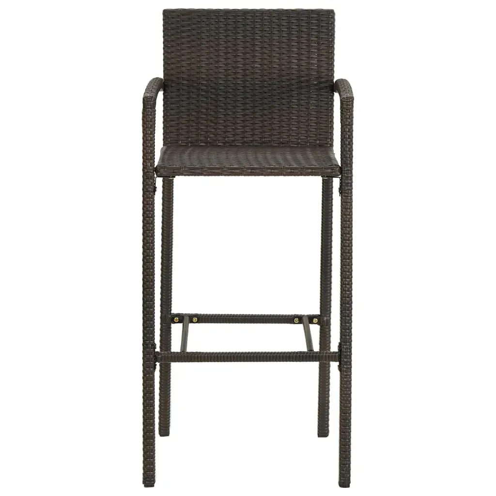 9 Piece Garden Bar Set Brown Price
