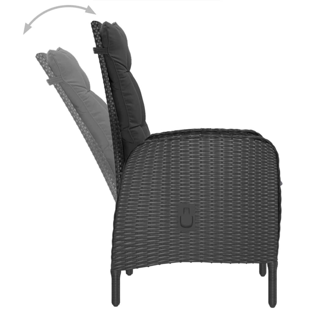 7 Piece Garden Dining Set Black Price