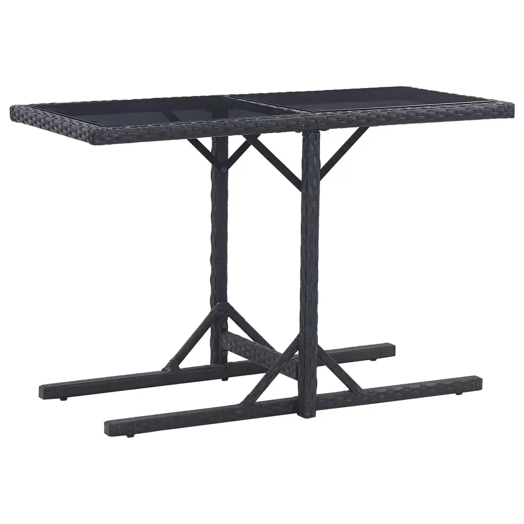 3 Piece Garden Dining Set Black Price