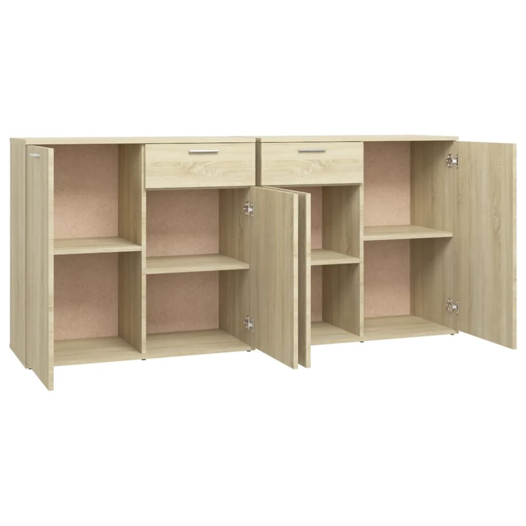 Sideboard Sonoma Oak 160x36x75 cm Engineered Wood Price