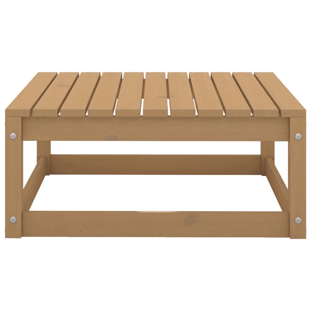 10 Piece Garden Lounge Set Honey Brown Solid Pinewood Price