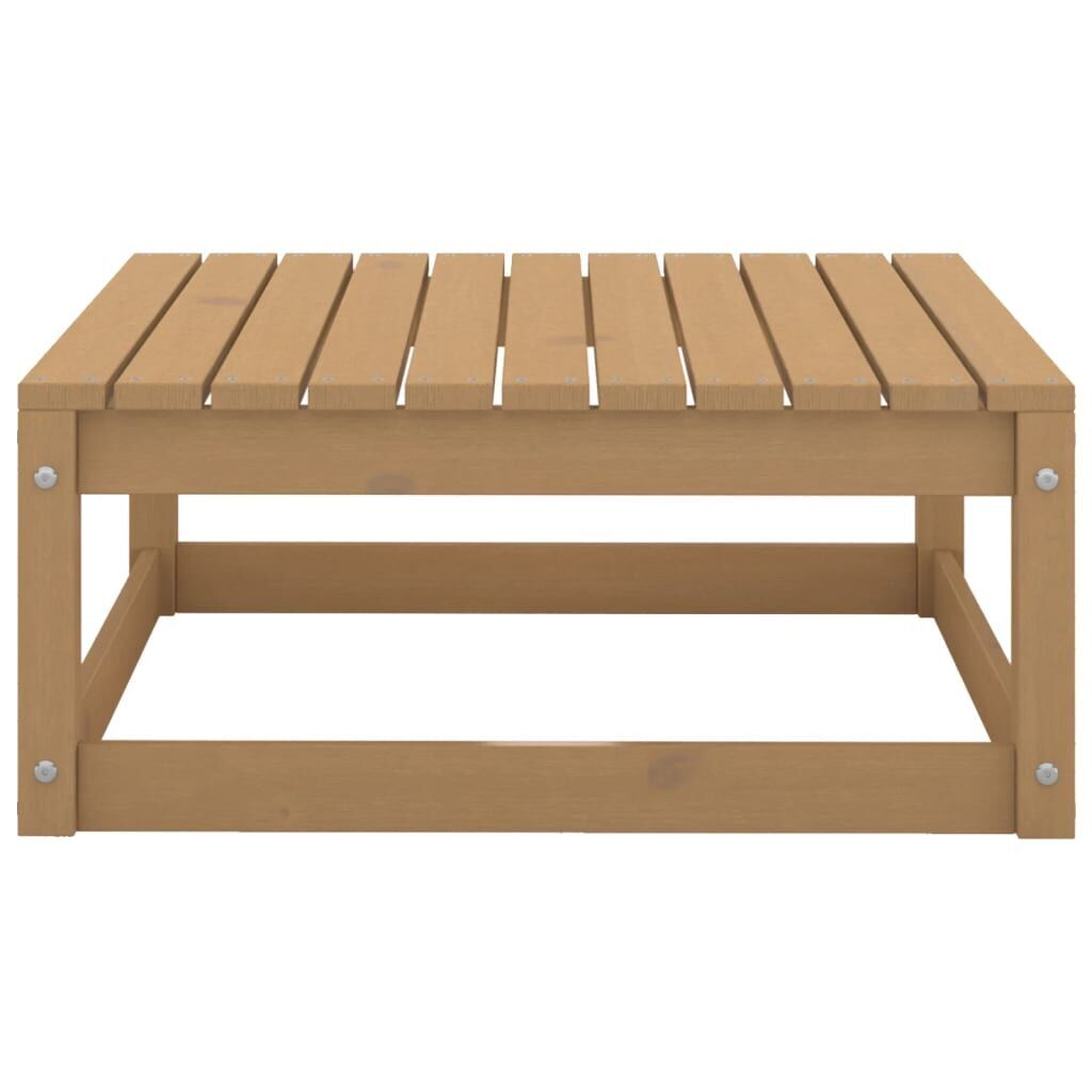 10 Piece Garden Lounge Set Honey Brown Solid Pinewood Price