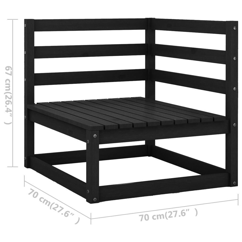 11 Piece Garden Lounge Set Solid Pinewood Price
