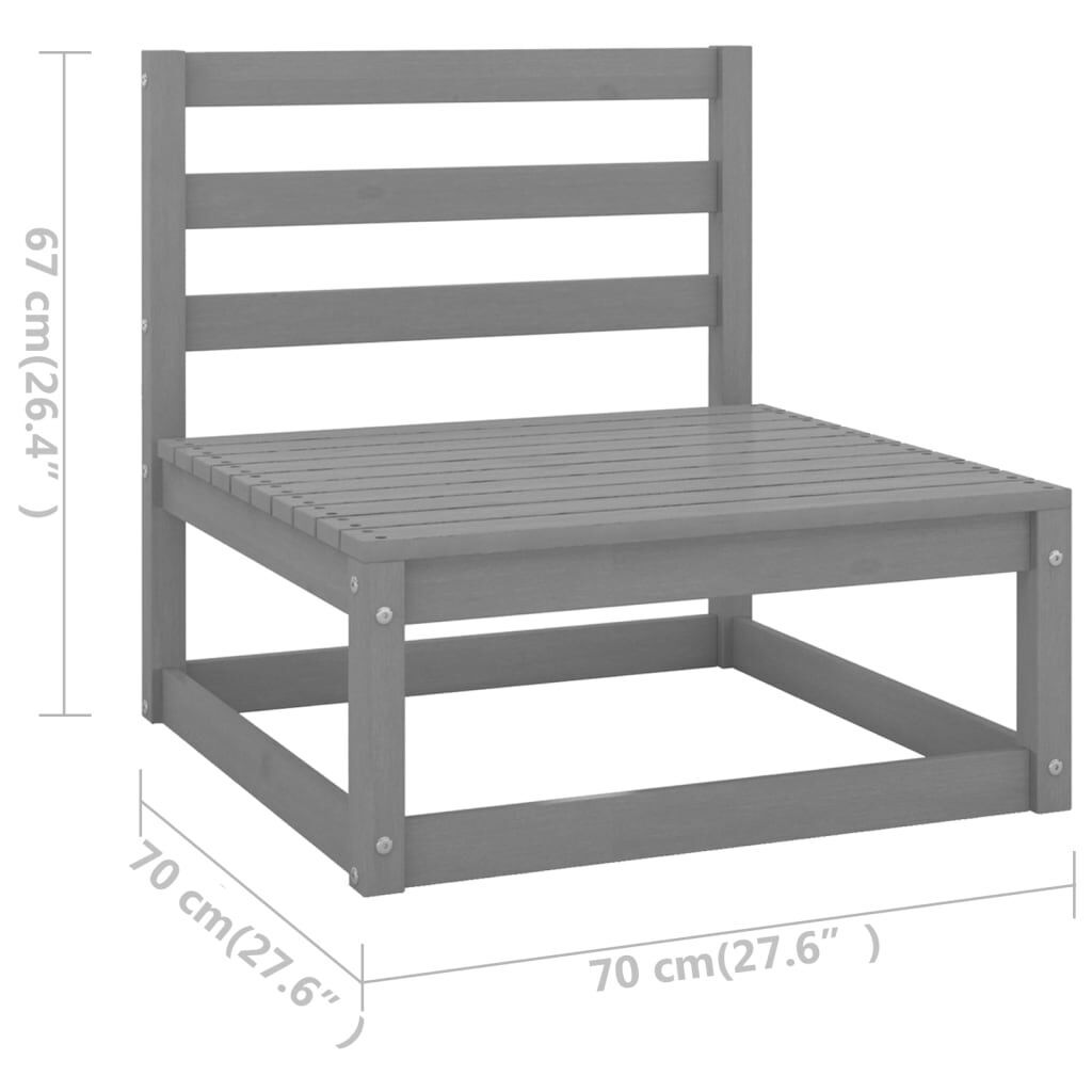 12 Piece Garden Lounge Set Solid Pinewood Price