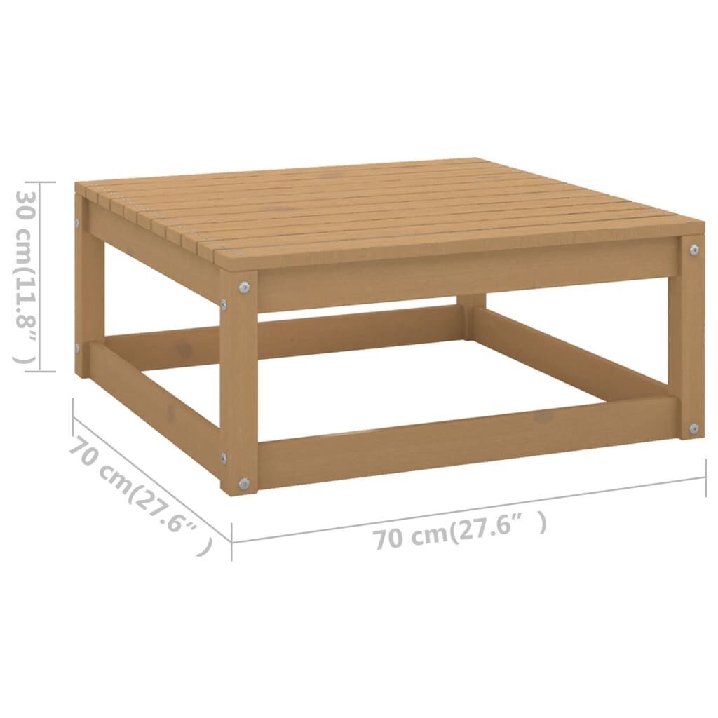 10 Piece Garden Lounge Set Solid Pinewood Price