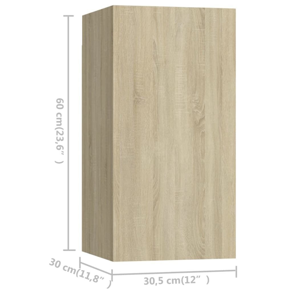 7 Piece TV Cabinet Set Sonoma Oak Engineered Wood Price