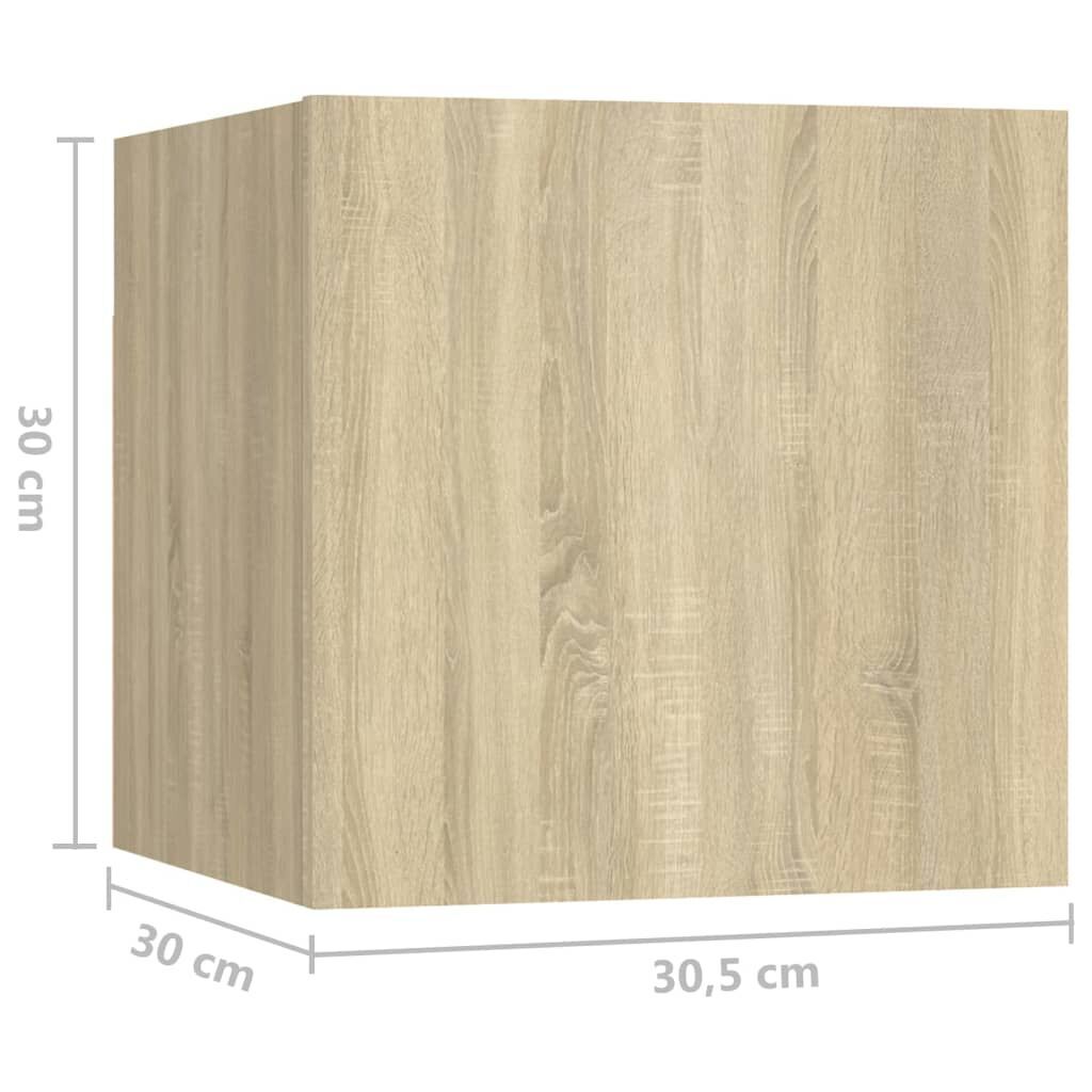 8 Piece TV Cabinet Set Sonoma Oak Engineered Wood Price
