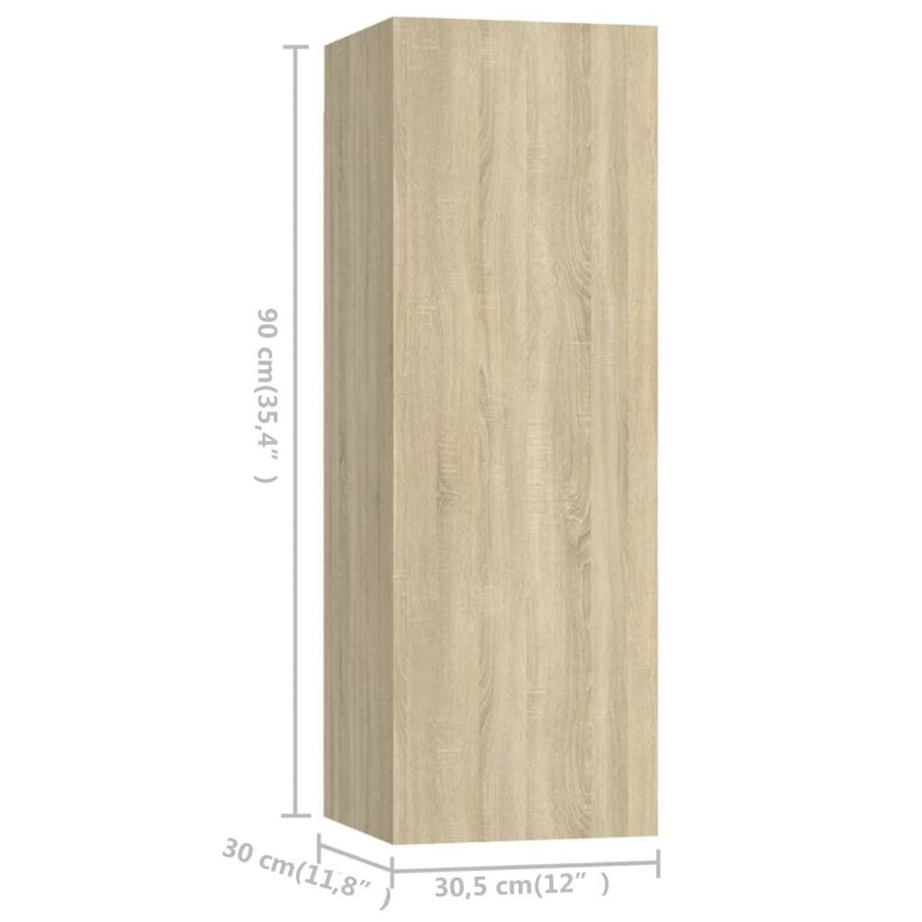 5 Piece TV Cabinet Set Sonoma Oak Engineered Wood Price