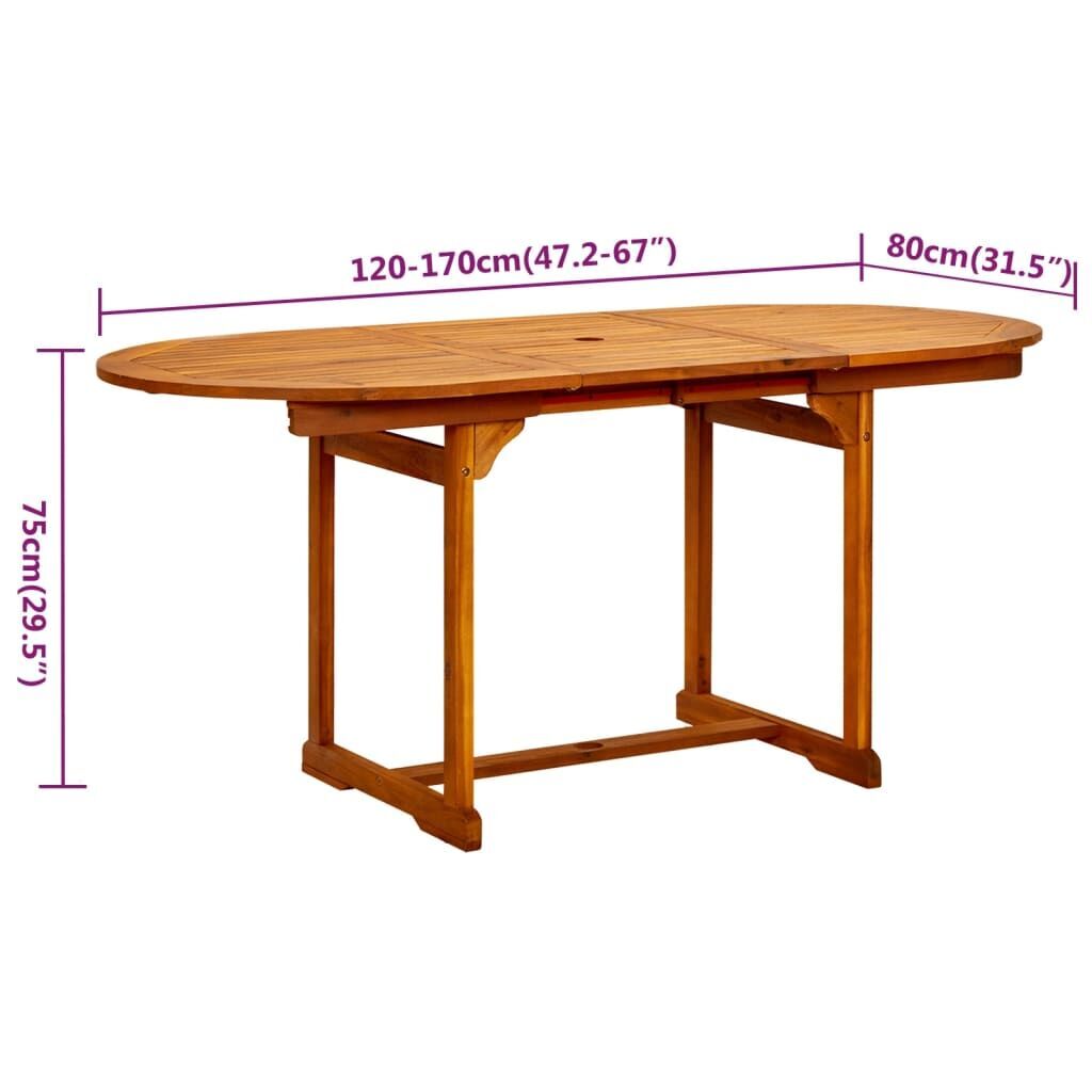 5 Piece Garden Dining Set Solid Wood Acacia Price
