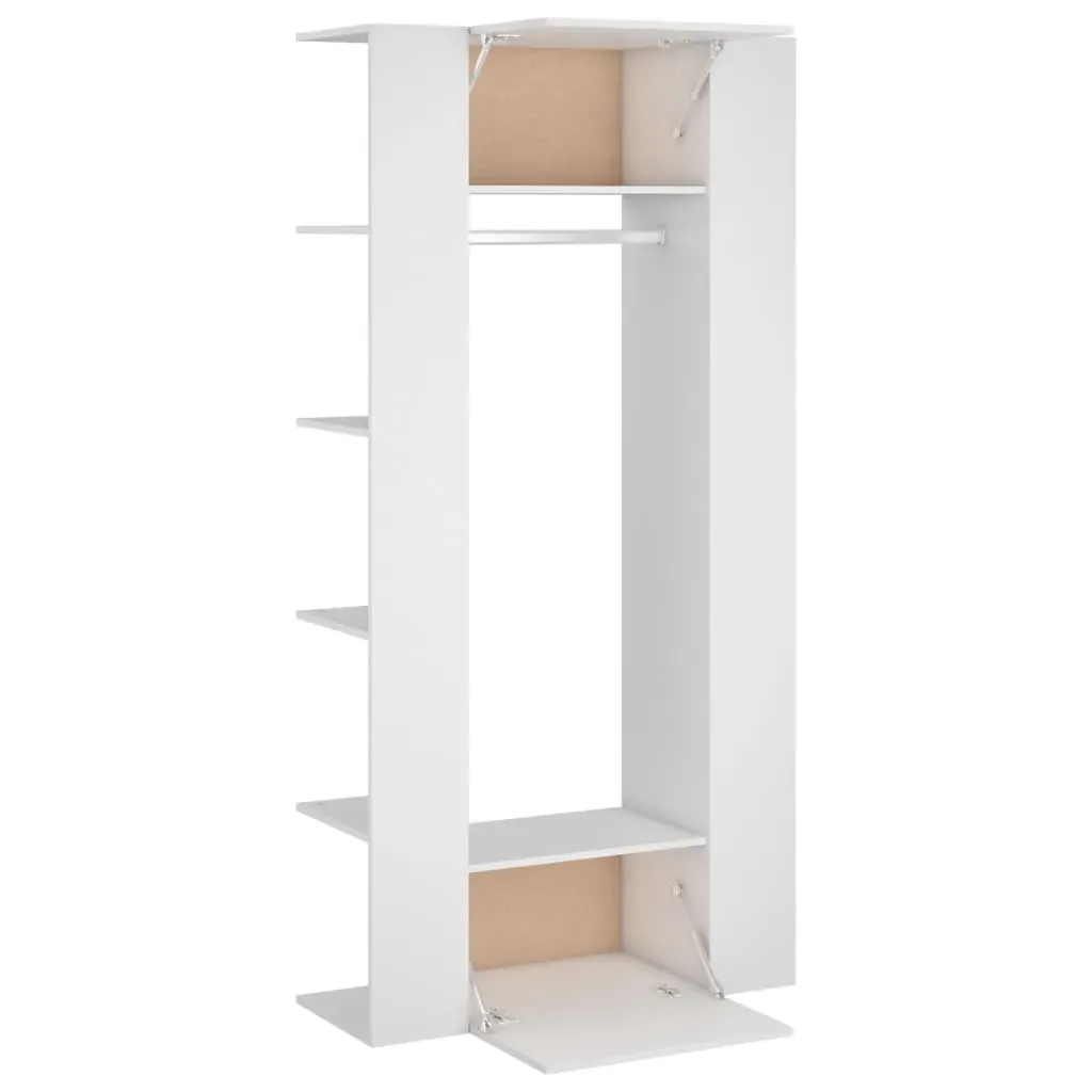 Hallway Cabinets 2 pcs White Engineered Wood Price