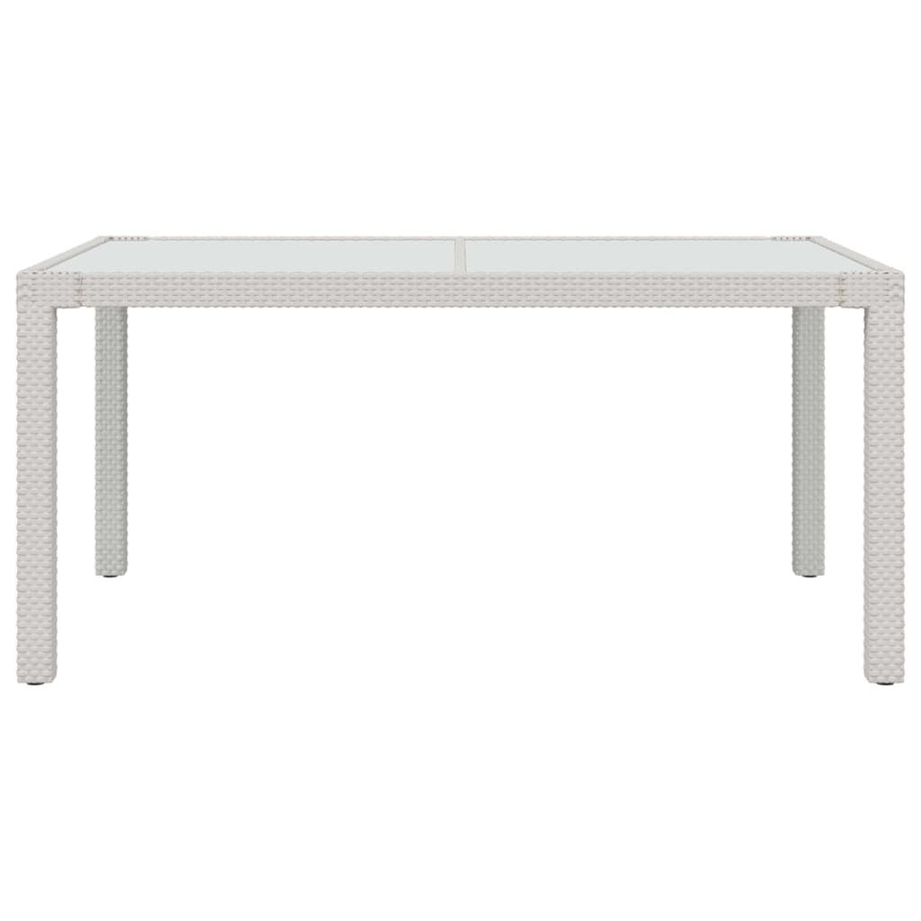 5 Piece Outdoor Dining Set with Cushions Poly Rattan White Price