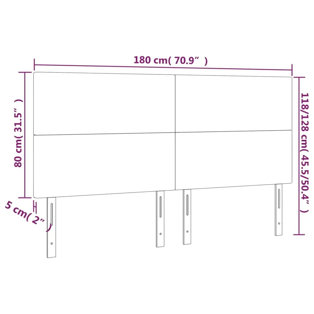 Headboards 4 pcs Black 100 cm Faux Leather Price