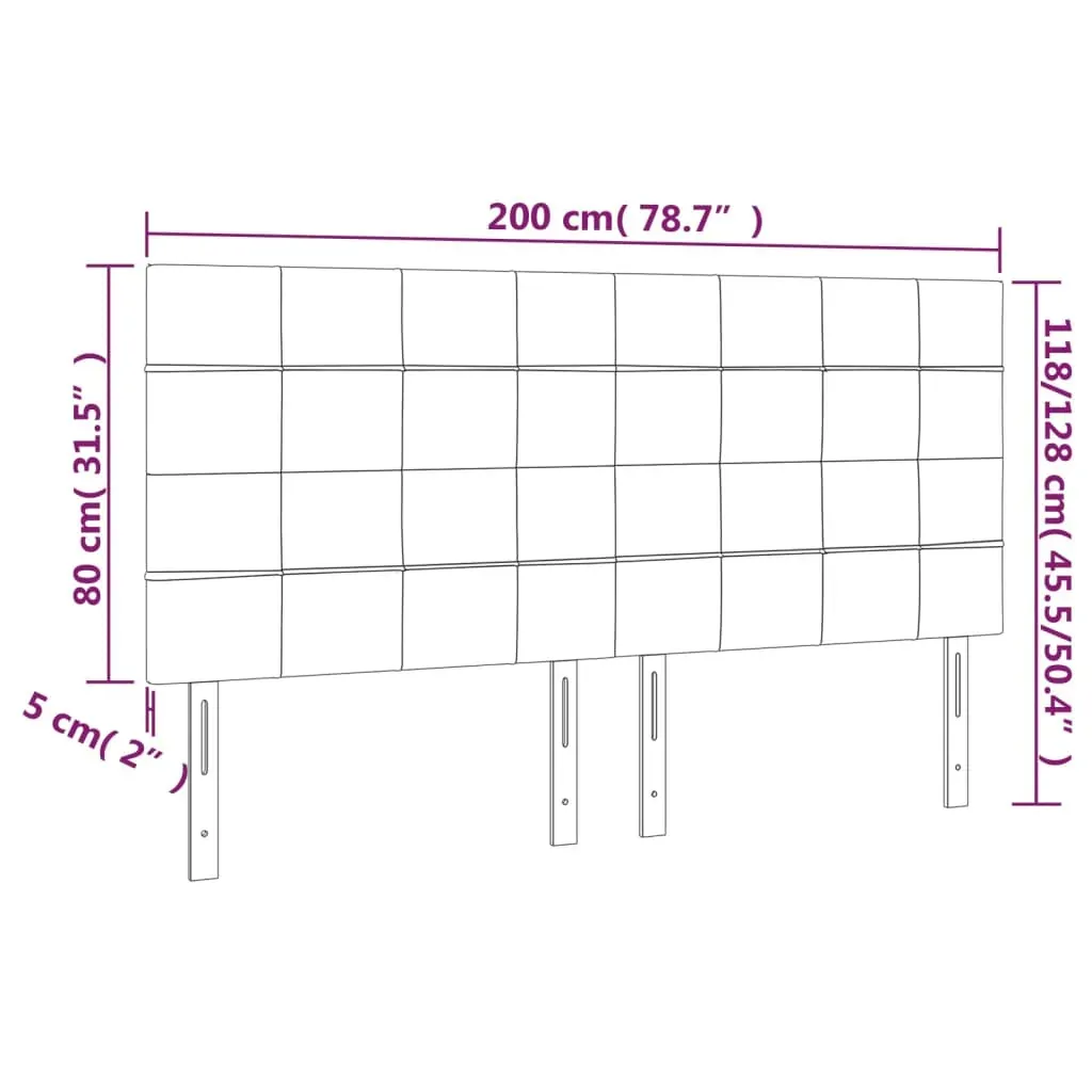 Headboards 4 pcs Dark Grey 100 cm Fabric Price