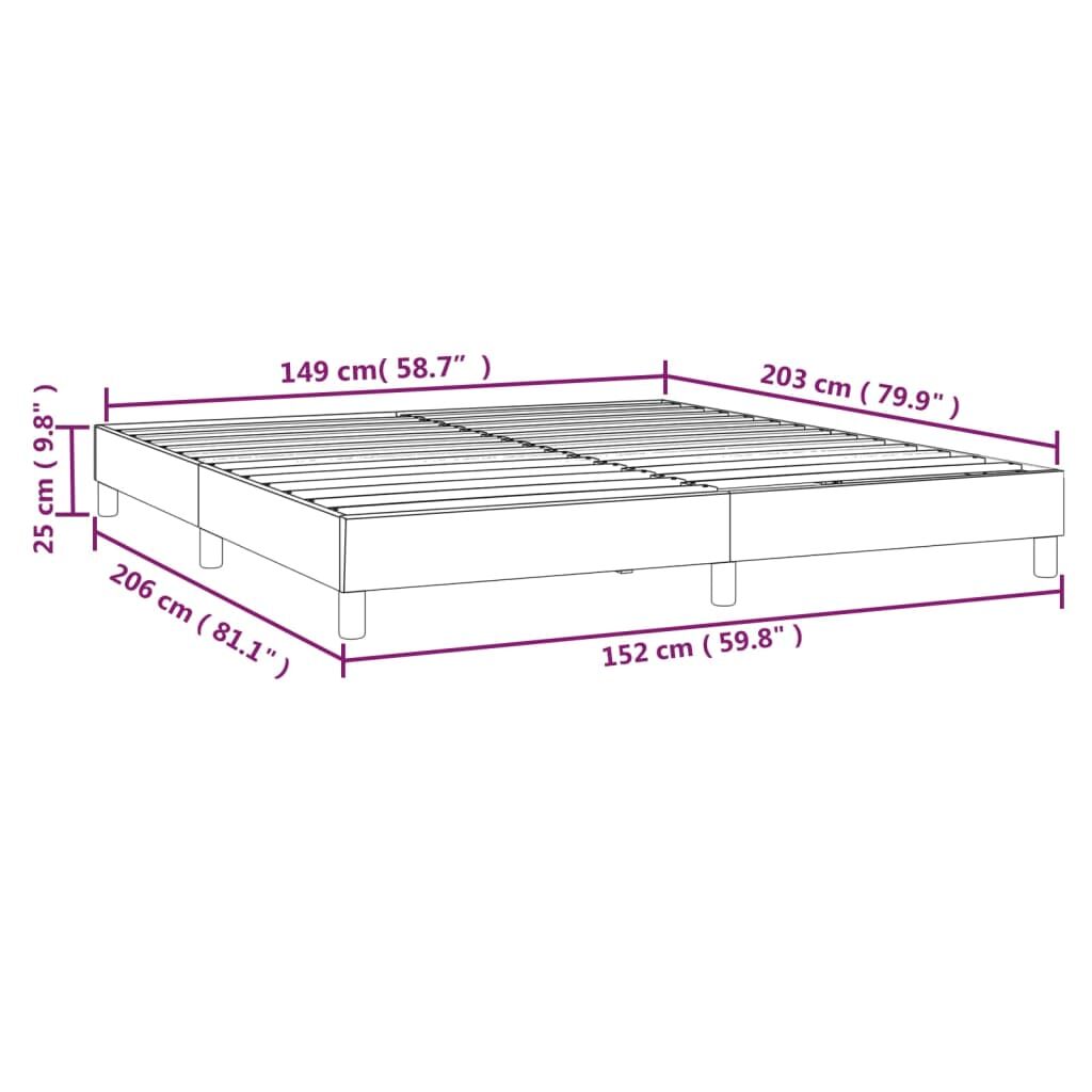Bed Frame without Mattress Dark Grey Queen Fabric Price