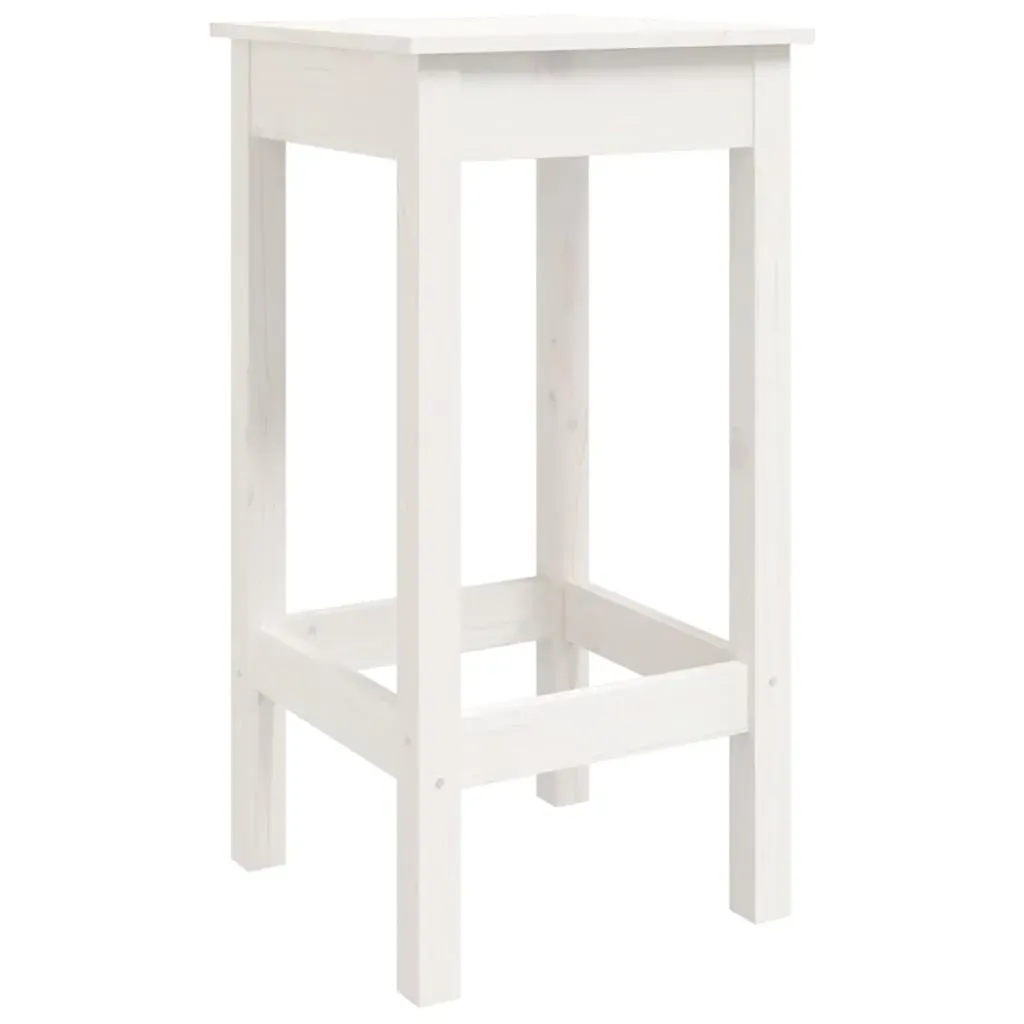 3 Piece Bar Set White Solid Wood Pine Price