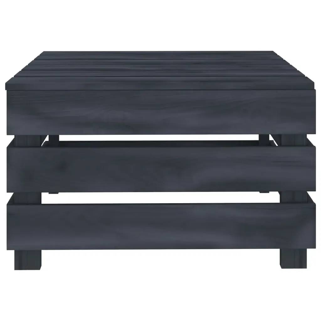 2 Piece Garden Pallet Lounge Set Grey Wood Price