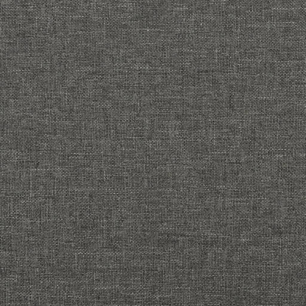 Box Spring Bed with Mattress Dark Grey 137x190 cm Fabric Price