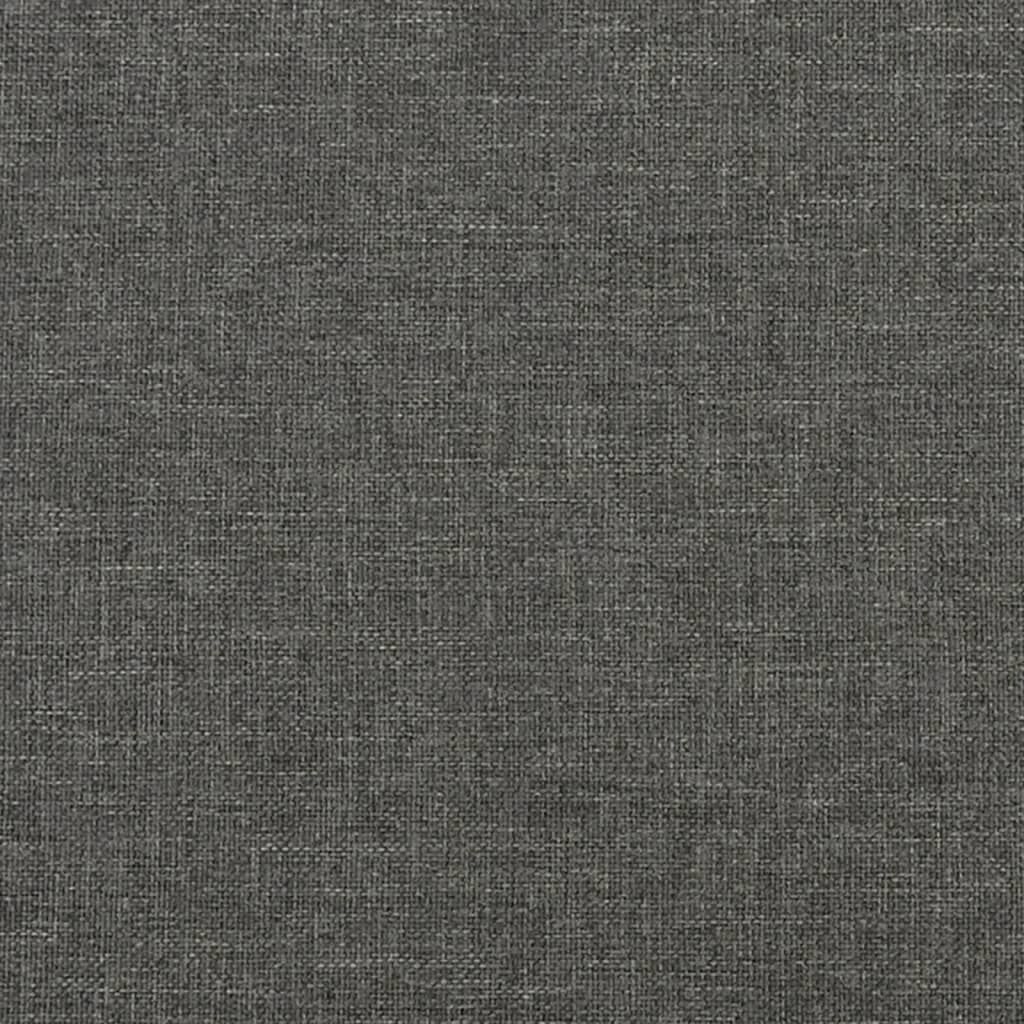Box Spring Bed with Mattress Dark Grey 153x203 cm Queen Size Fabric Price