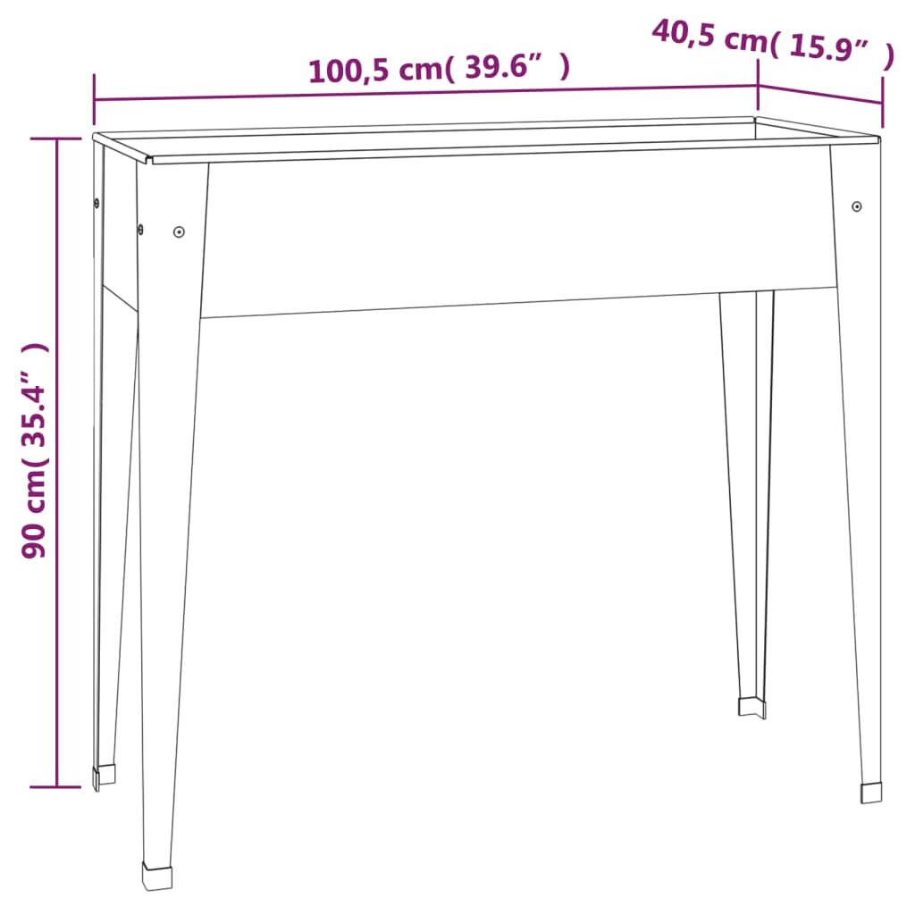 Garden Planters 2 pcs Galvanised Steel Price