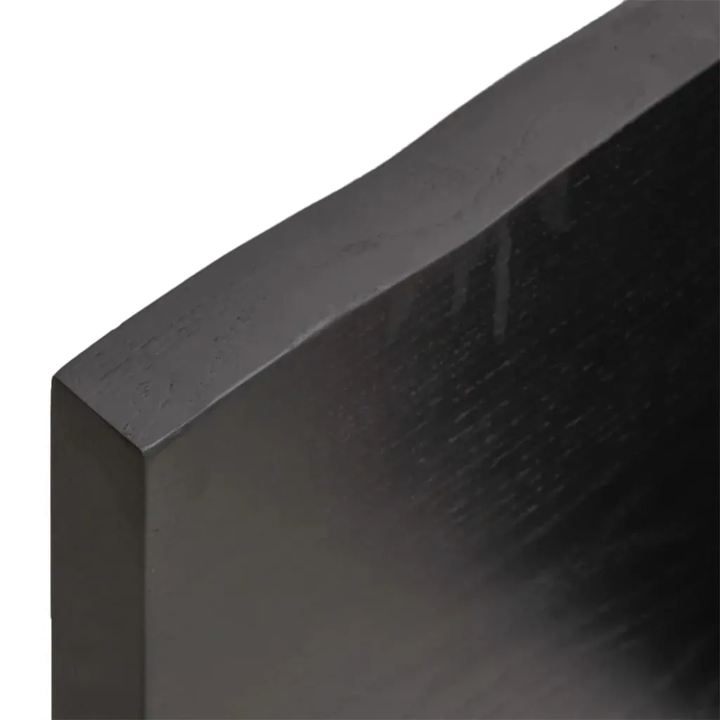 Bathroom Countertop Dark Brown 140x40x4 cm Treated Solid Wood Price