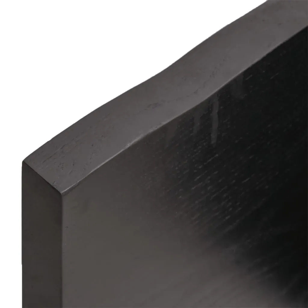 Bathroom Countertop Dark Brown 140x50x4 cm Treated Solid Wood Price