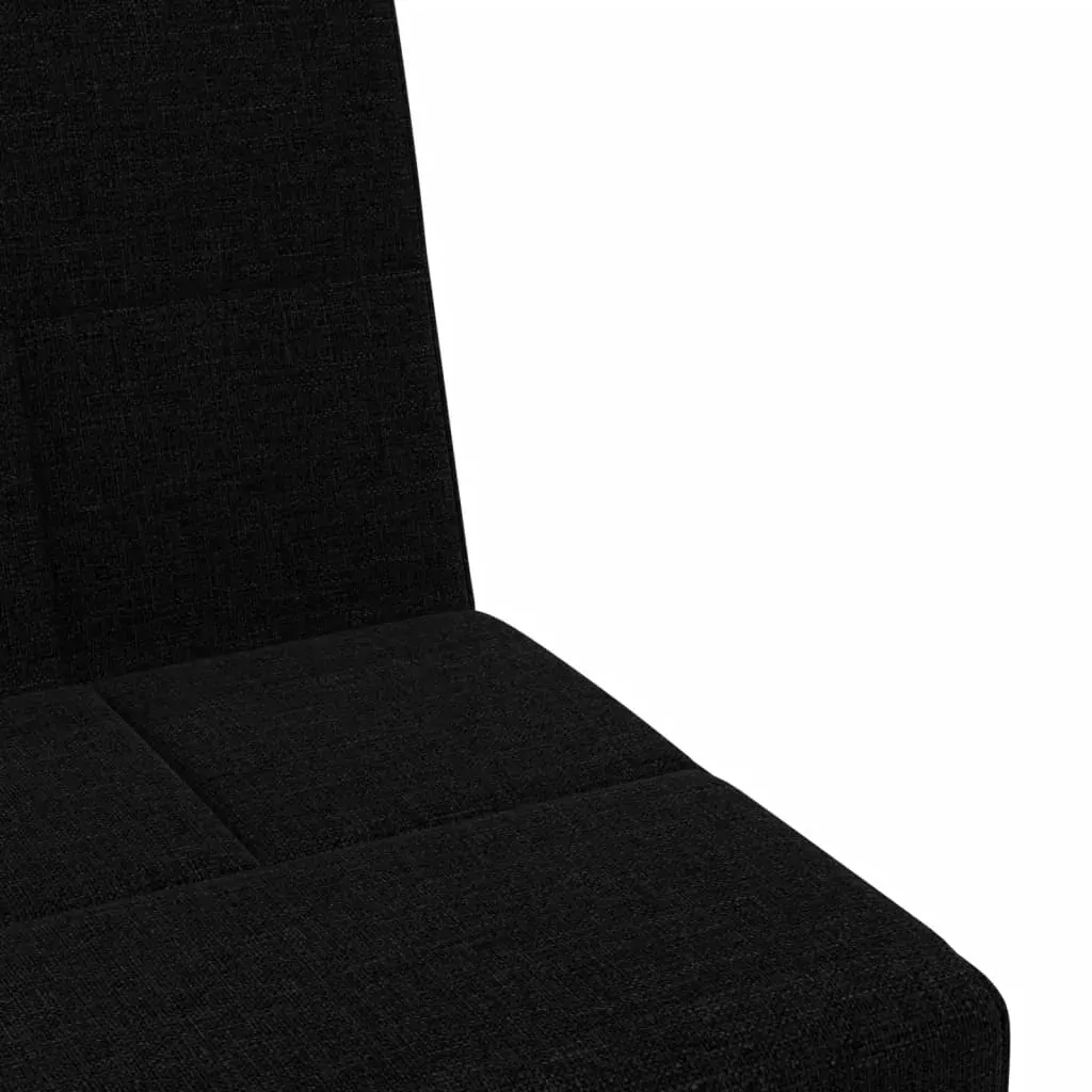 L-shaped Sofa Bed Black 255x140x70 cm Fabric Price