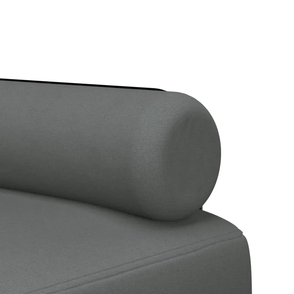 L-shaped Sofa Bed Dark Grey 260x140x70 cm Fabric Price