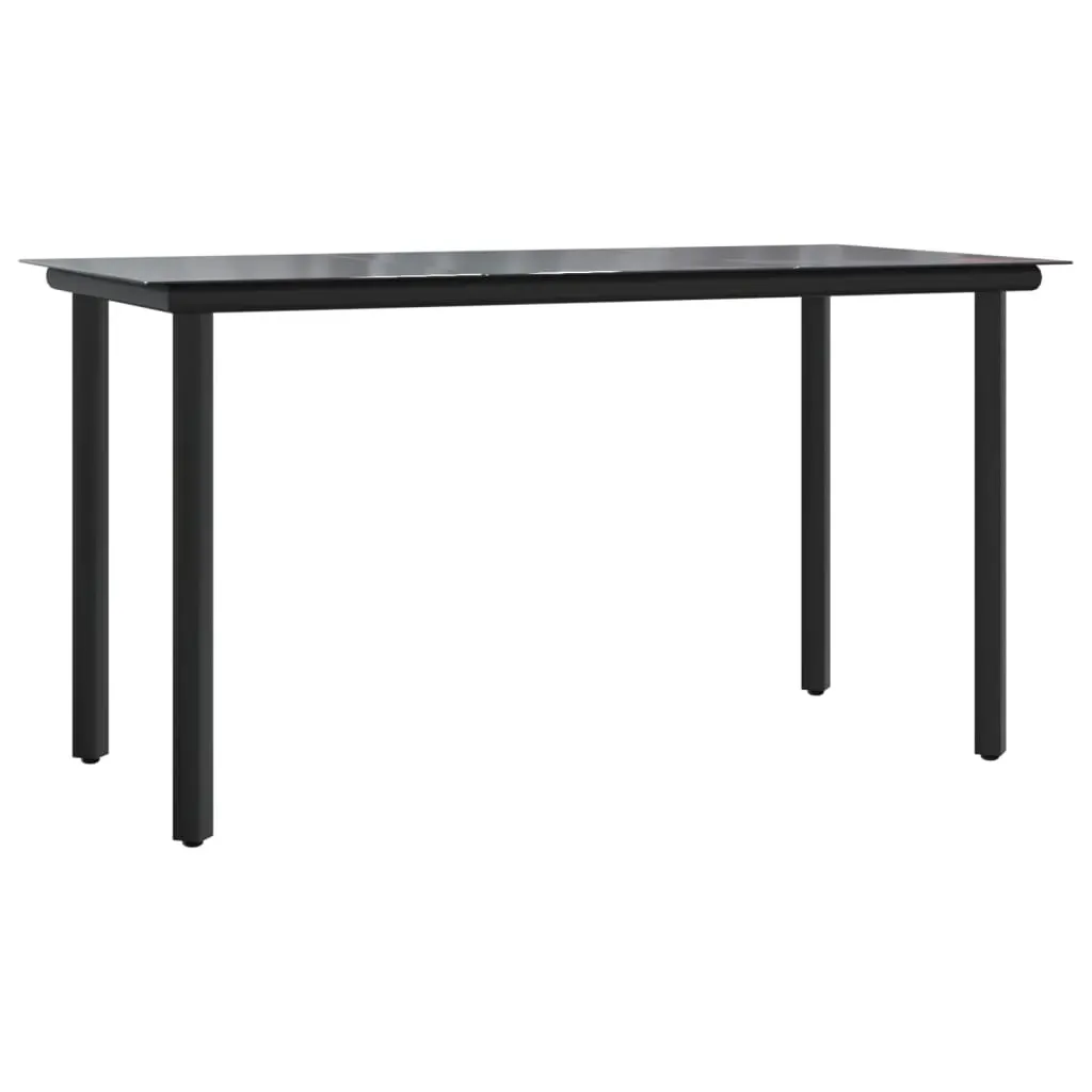 9 Piece Garden Dining Set with Cushions Black Poly Rattan Price