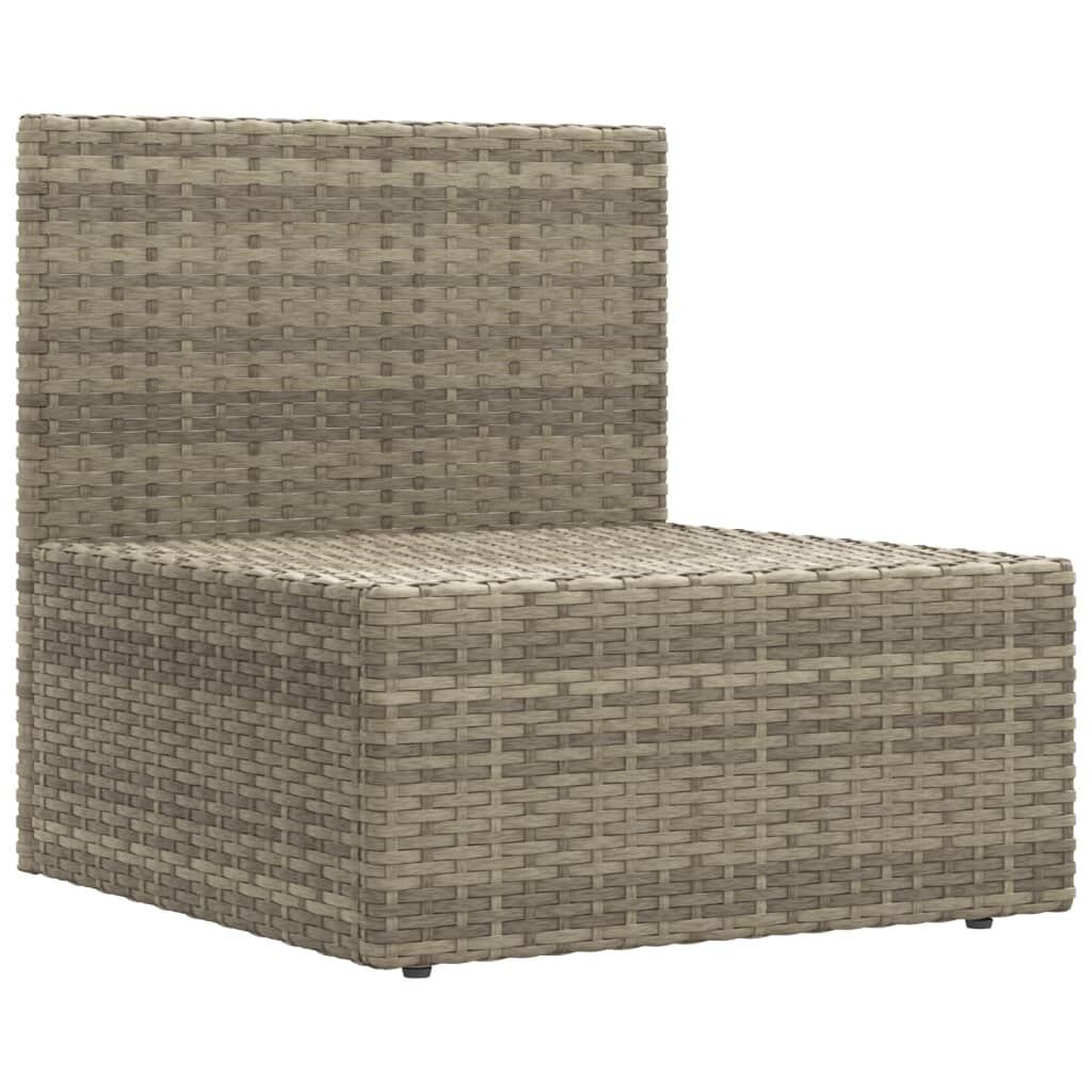 10 Piece Garden Lounge Set with Cushions Grey Poly Rattan Price