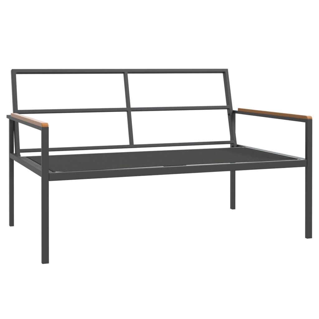 4 Piece Garden Lounge Set with Cushions Anthracite Steel Price