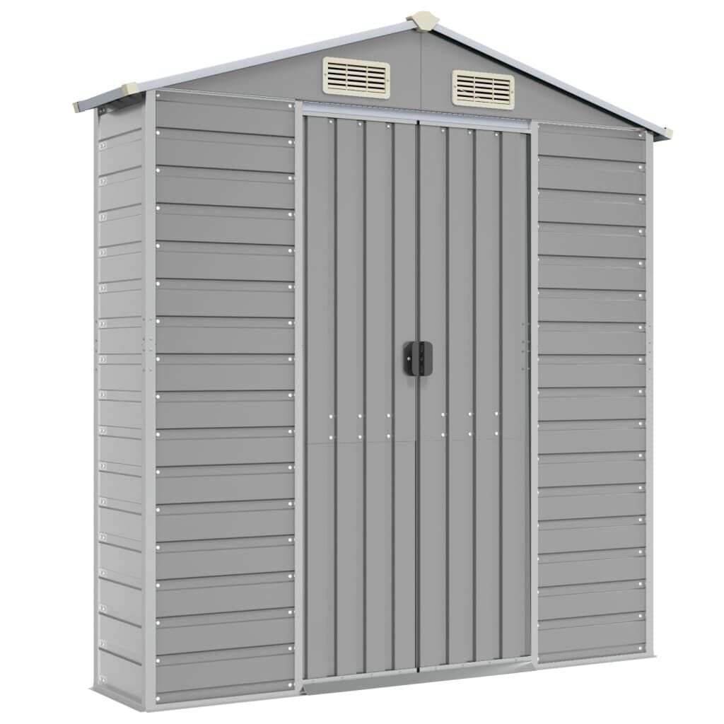 Garden Shed Light Grey 191x980x198 cm Galvanised Steel Price