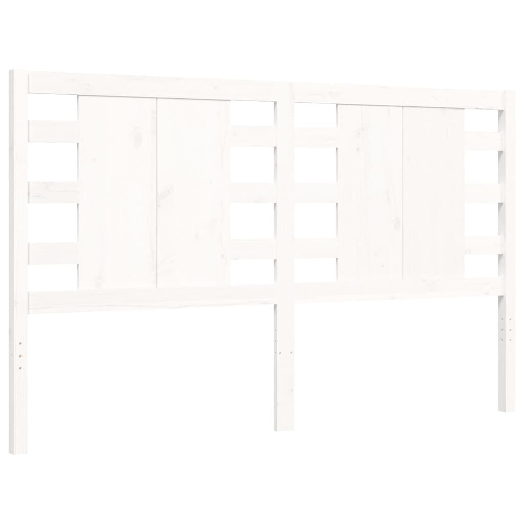 Bed Frame without Mattress White 150x200 cm Solid Wood Pine Price