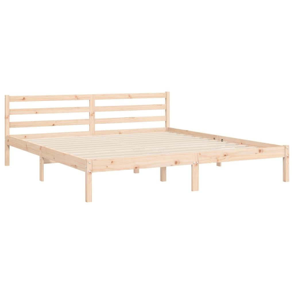 Bed Frame without Mattress 183x203 cm King Solid Wood Price