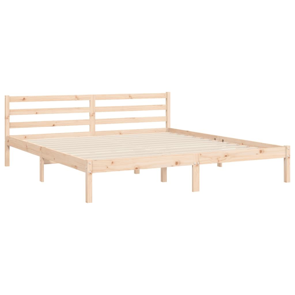 Bed Frame without Mattress 183x203 cm King Solid Wood Price