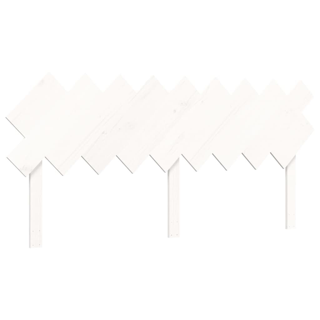 Bed Frame without Mattress White 183x203 cm King Solid Wood Price