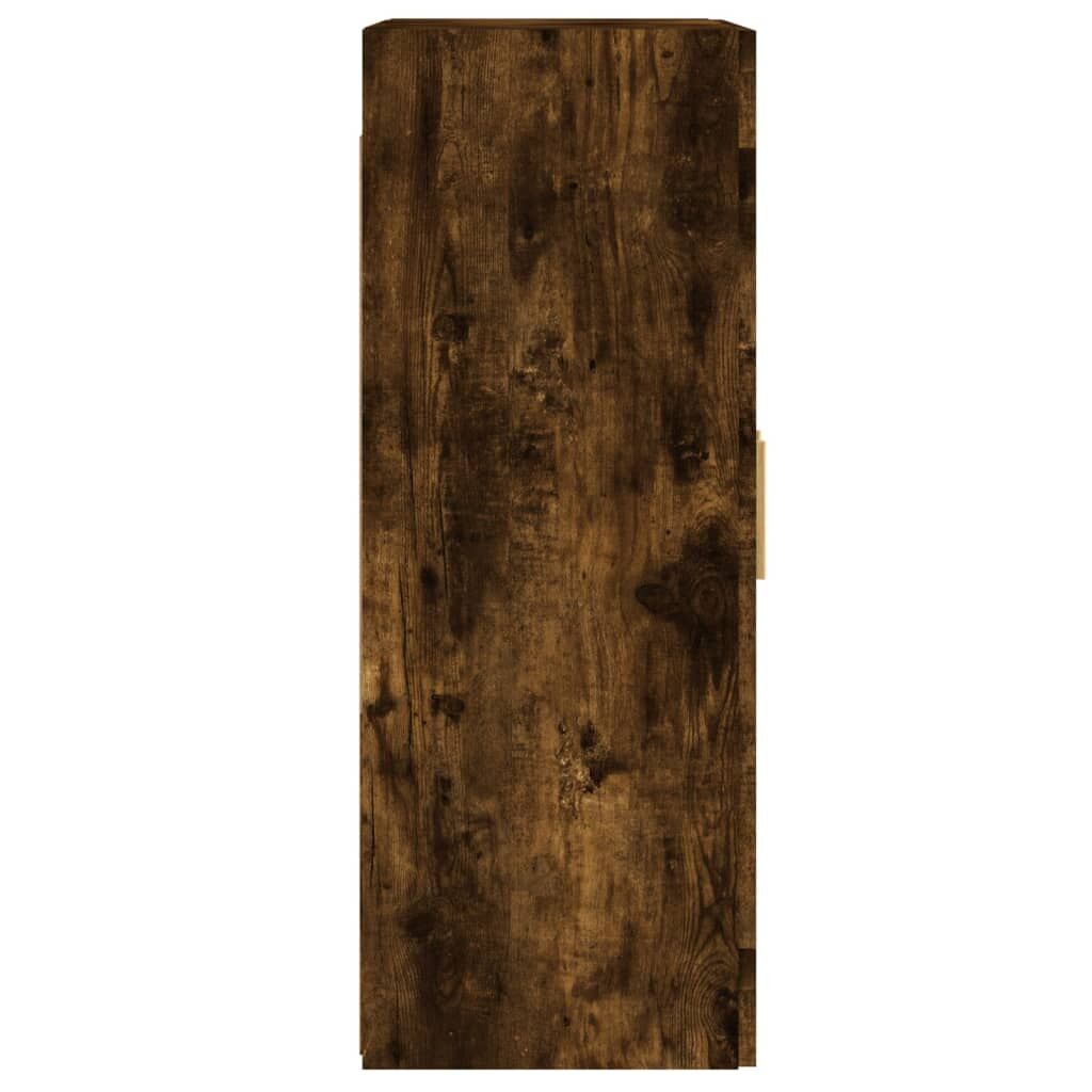 Wall Mounted Cabinets 2 pcs Smoked Oak Engineered Wood Price