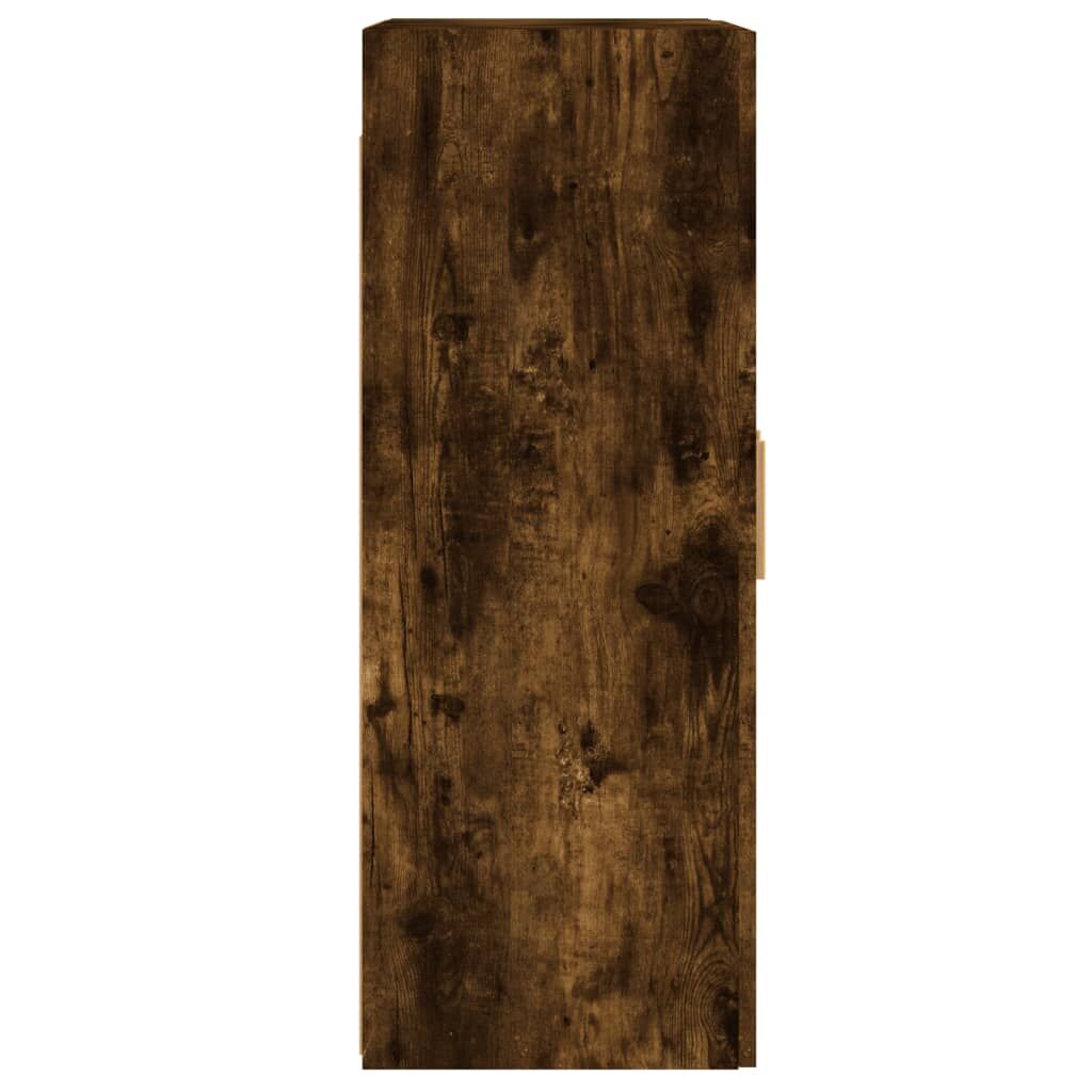 Wall Mounted Cabinets 2 pcs Smoked Oak Engineered Wood Price