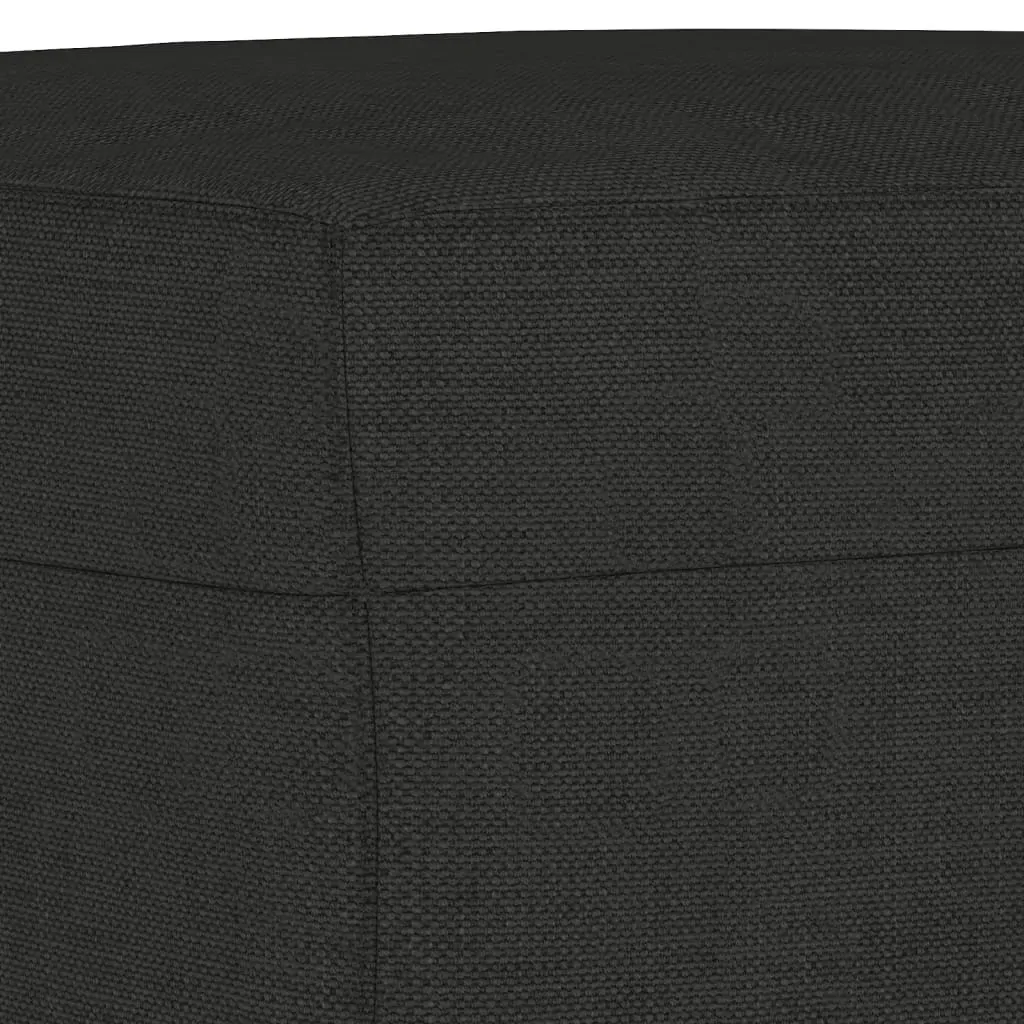 4 Piece Sofa Set with Cushions Black Fabric Price