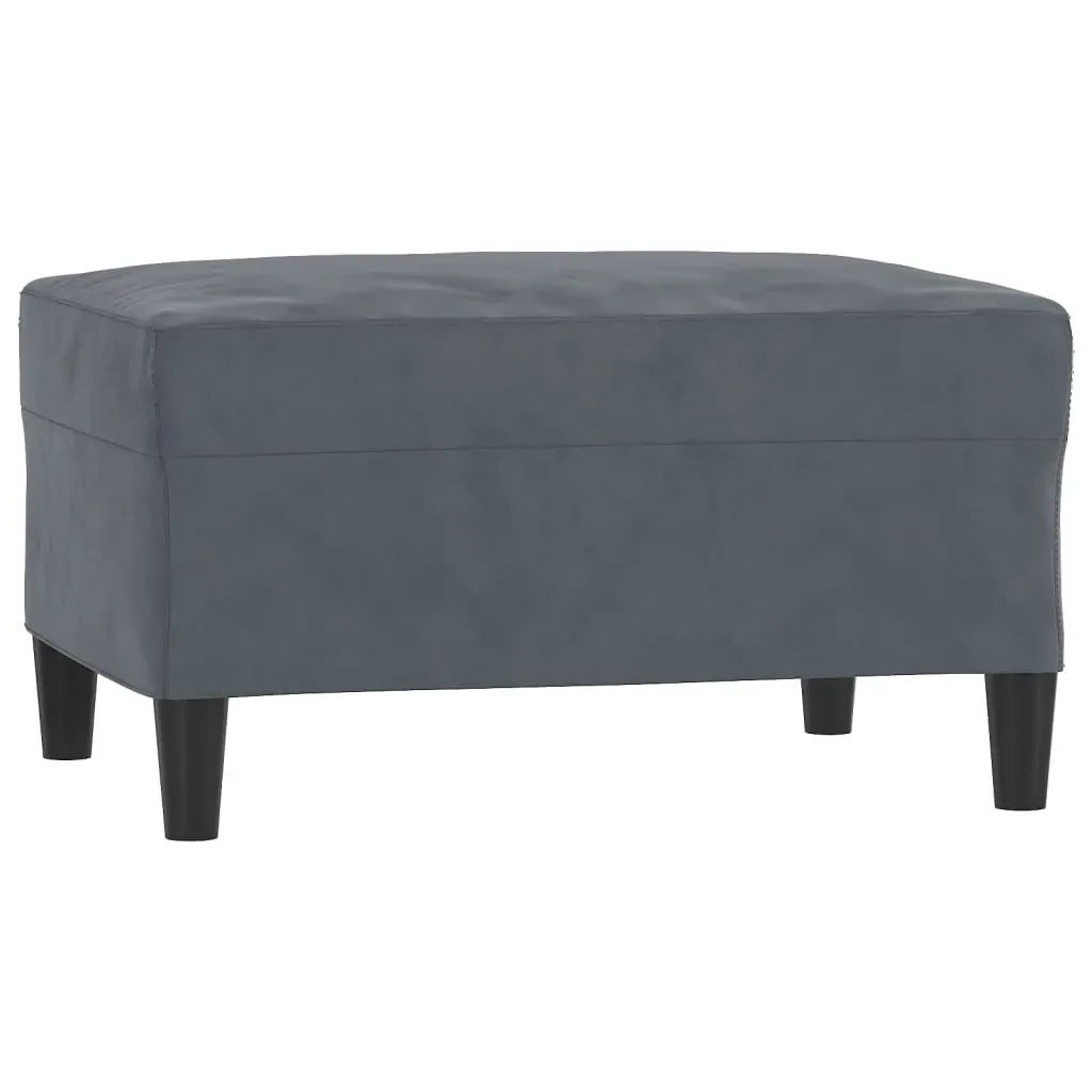 4 Piece Sofa Set with Pillows Dark Grey Velvet Price