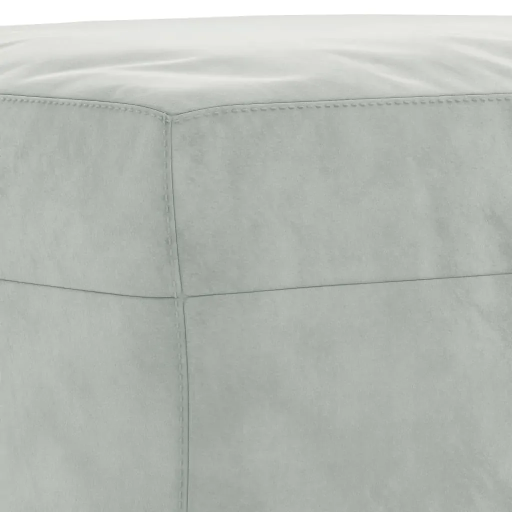 3 Piece Sofa Set with Pillows Light Grey Velvet Price