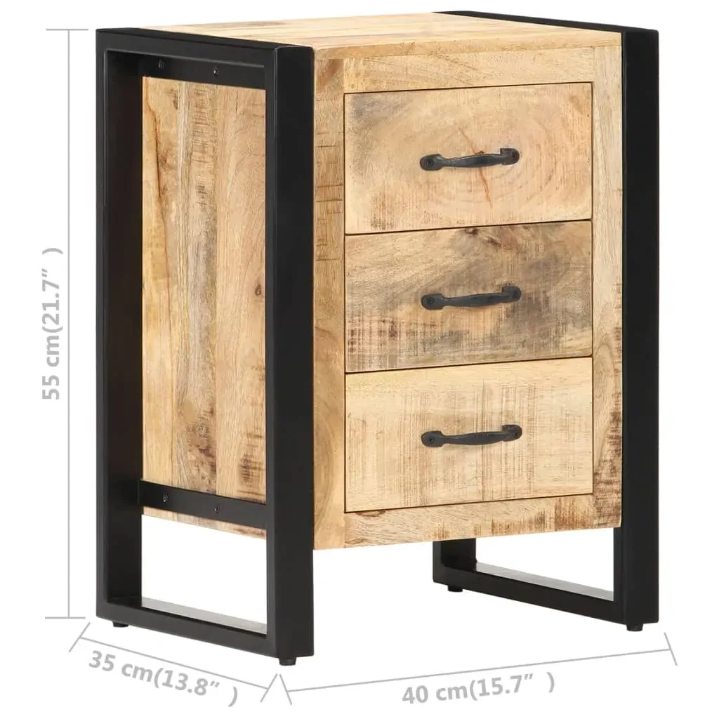 Bedside Cabinet 40x35x55 cm Solid Mango Wood Price